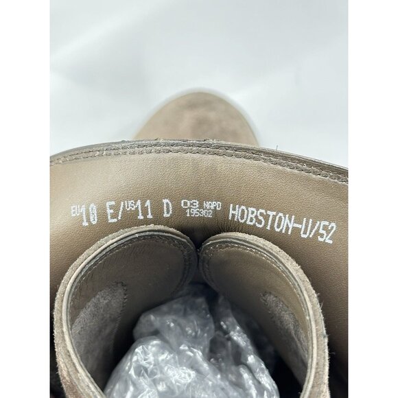 Bally Gray Suede Leather Boots Made In Switzerland Size 11-USA - Picture 10 of 11